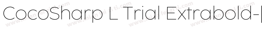 CocoSharp L Trial Extrabold字体转换